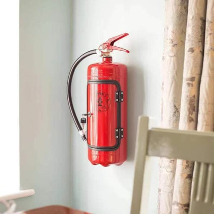 Metal Wine Storage Box Creative Fire Extinguisher Design Wall Decoration Men Gift.