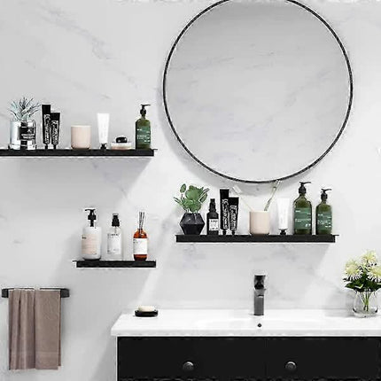 Self-Adhesive Bathroom Shower Shelf No Drilling Required.