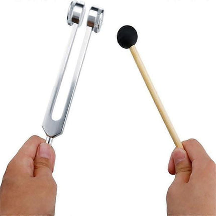 128 Hz Tuning Fork with Weight, Bio-Acoustic Tuning Fork Compatible with Therapy, 128 Hz Acoustic Sliding Tuning Fork.
