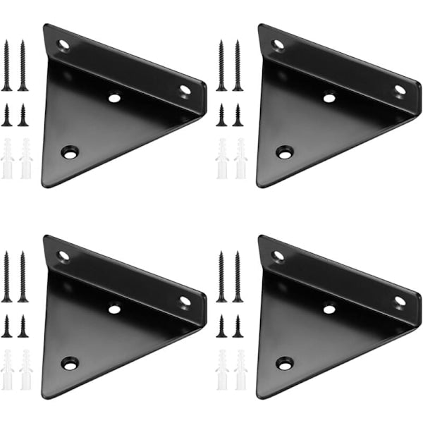 Invisible Triangular Floating Shelf Brackets.