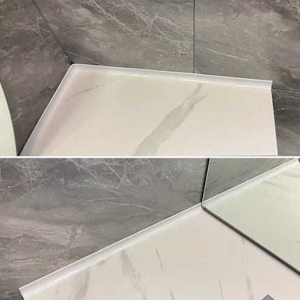 Self-adhesive sealing strip 2 m white compatible with bathtub shower sink wet room floor.