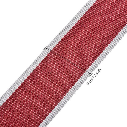 Luggage Straps Suitcase Belts with Buckle and Lock, 2M x 5cm Adjustable PP Packing Straps, Red Gray, 4pcs.