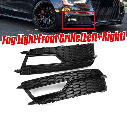 Fog Light Grille for Audi A5 S5 2013-2016 Compatible with 8T0807681K Bumper.
