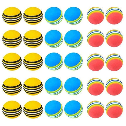 EVA Golf Training Balls 30 pcs Soft Practice Balls for Indoor and Outdoor Use.