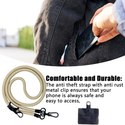 Thick Rope Phone Lanyard 10MM Mobile Strap Neck Holder Compatible with Apple Compatible with Samsung.