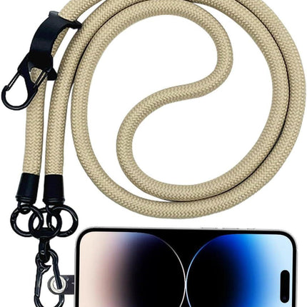 Thick Rope Phone Lanyard 10MM Mobile Strap Neck Holder Compatible with Apple Compatible with Samsung.