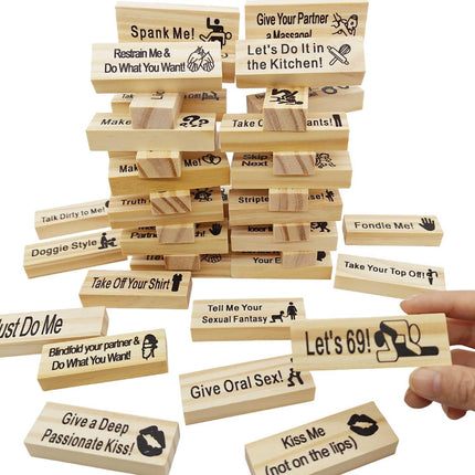 Jenga Block Tower Game for Couples.