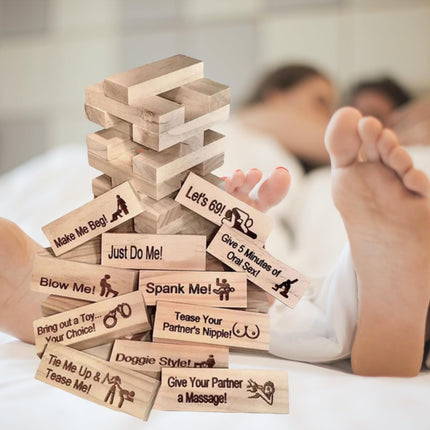 Jenga Block Tower Game for Couples.