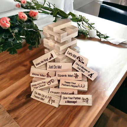 Jenga Block Tower Game for Couples.