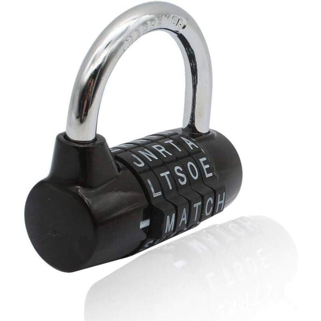 Waterproof and Rustproof 5 Letter Combination Lock for Cabinets, Schools, Businesses, and Homes.