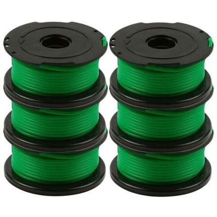 Pack of 6 spools of line for Black and Decker GL7033, GL8033, GL9035 grass trimmer, 6 m,.
