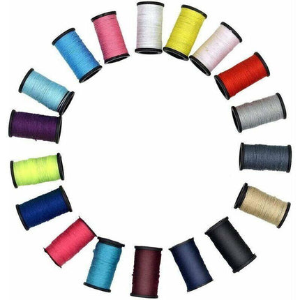 Sewing Kit 52 Accessories with 18 Thread Spools Black Box for Beginners Kids Adults Travel Compatible with Sewing Machines.