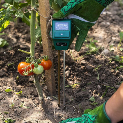 3-in-1 Soil pH Moisture Meter Test Kit for Flowers Grass Plant Garden Lawn with Probe.