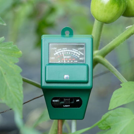 3-in-1 Soil pH Moisture Meter Test Kit for Flowers Grass Plant Garden Lawn with Probe.