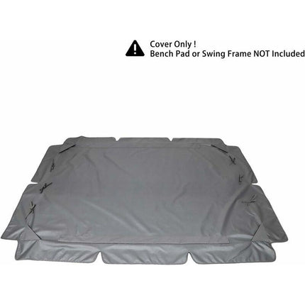 Replacement Cover for 3-Seater Garden Swing Waterproof UV Protection Gray Large.