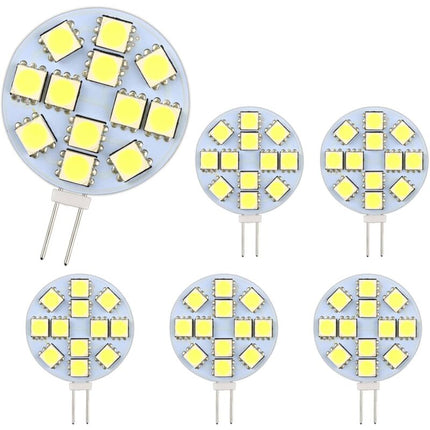 G4 LED Bulb Cool White 6000K Non-Dimmable 6-Pack.