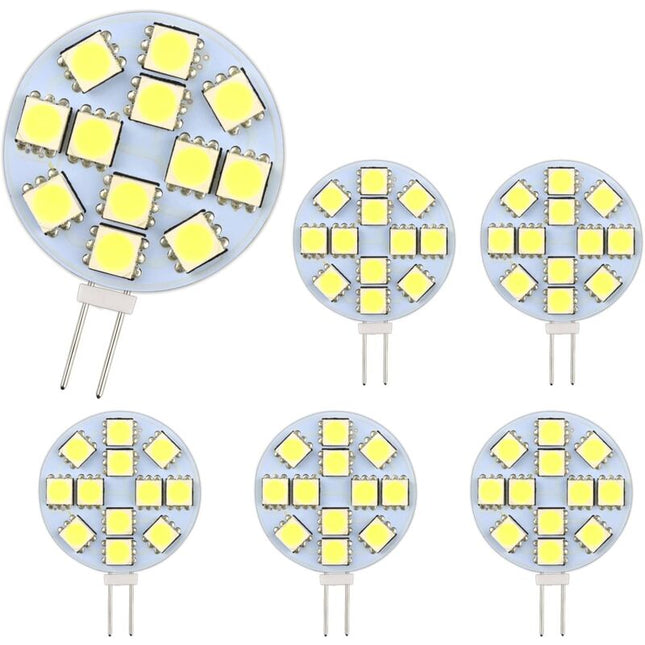 G4 LED Bulb Cool White 6000K Non-Dimmable 6-Pack.
