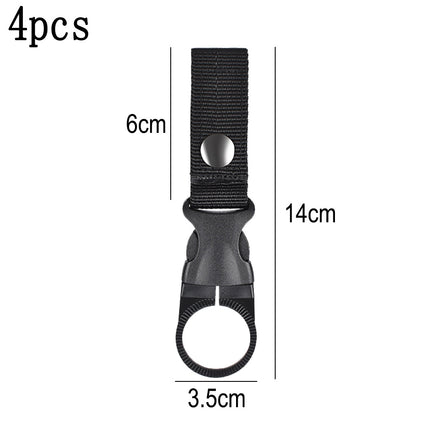 Carabiner Hook Water Bottle Holder 4 Pack Portable Hanging Bottle Carrier.