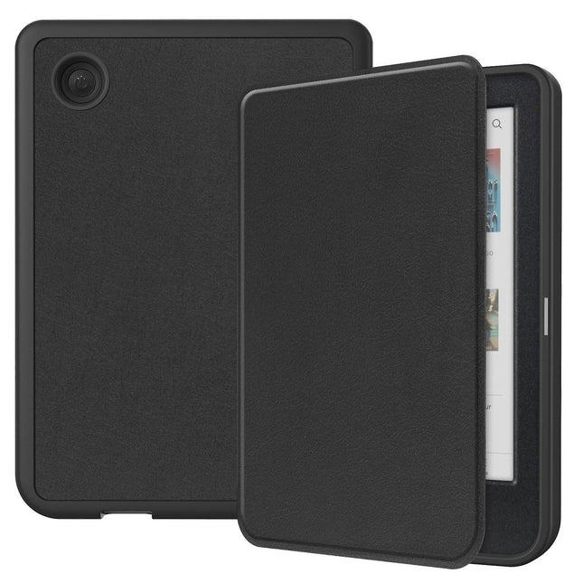 KOBO Clara Colour Compatible Leather Case Caster Black LGL.