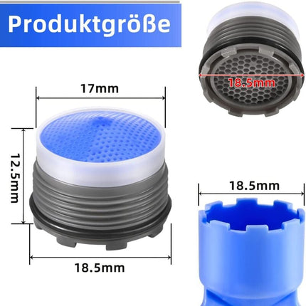 M18.5 Faucet Aerator 6-Pack External Thread Water Saver with 2 Aerator Keys.