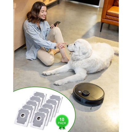 iRobot Roomba Clean Base Vacuum Bags 10-Pack Compatible with i3 i4 i6 i7 i8 j7 S9 E5 E6 E7.