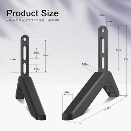 Universal TV Stand with Screws Easy Installation Tabletop Stand for TVs Compatible withSamsung LG TCL Vizio Hisense.
