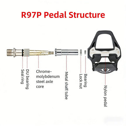 PROMEND bicycle clipless pedals, compatible with SHIMANO SPD-SL system.