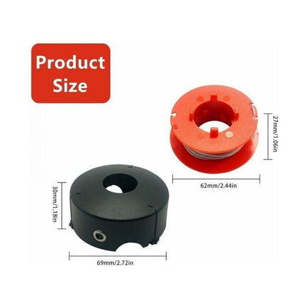 Bosch Art 23 26 30 Trimmer Line Spool 8M x 1.6mm Compatible with Bosch Easytrim \u0026 Combitrim F016800175 3 Spools + 1 Cover.