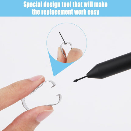 S Pen Nibs 10pcs Black for Compatible with Samsung Galaxy Tab S6 S7 S7 Plus S8 S8 Plus with Installation Tool.