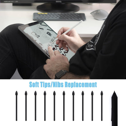 S Pen Nibs 10pcs Black for Compatible with Samsung Galaxy Tab S6 S7 S7 Plus S8 S8 Plus with Installation Tool.