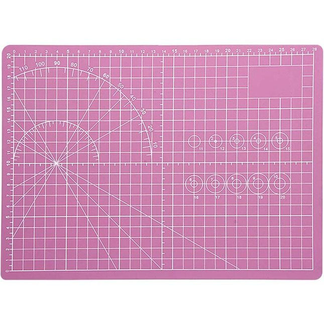 Cutting Mat, Sewing Mat, Cutting Base, Cutting Pads, Self-Healing Cutting Mat, for Fabric, Quilting, Sewing, Scrapbooking (Pink).