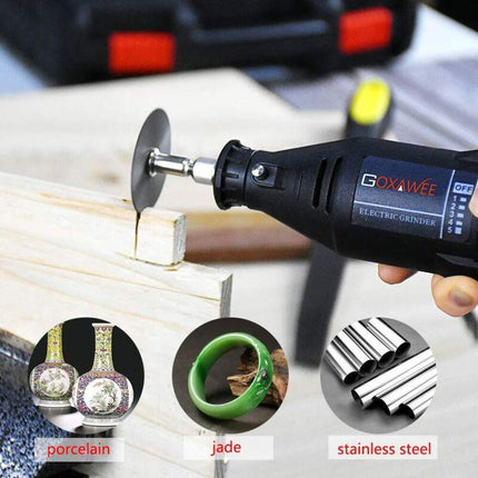 Diamond Cutting Discs 32pcs with 4 Mandrels 16-60mm for Glass Stone Wood Metal Ceramic.