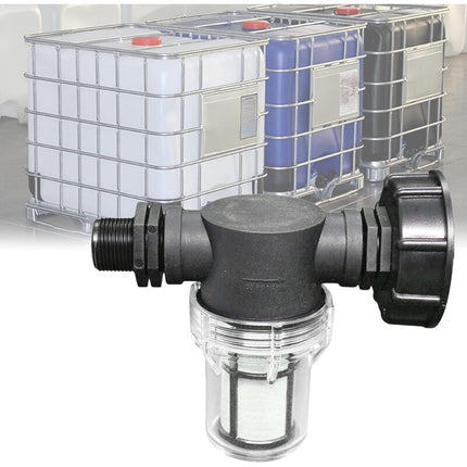 Rainwater Harvester Garden Hose Connector 1000L Tank Filter Adapter S60x6 3/4 Inch Male Thread.