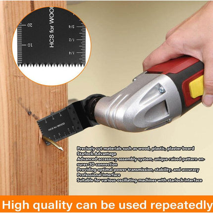 10pcs Oscillating Saw Blades, Oscillating Multitool Accessory Set, Universal Saw Blade for Dremel, Bosch, Makita, Fein.