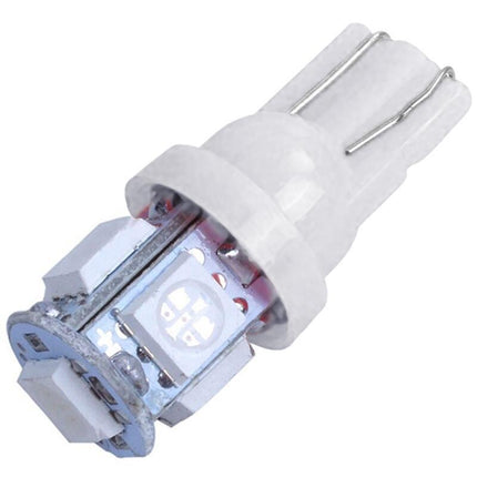 T10 LED Bulbs White 10-Pack W5W White Diode Bulbs.