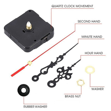 Wall Clock Movement Silent Quartz Clock 2-Pack.