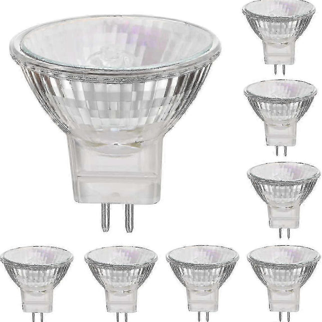 12V 35W Halogen Bulbs Gu5.3 Spot Base Warm White, Dimmable, 8-pack 35W.