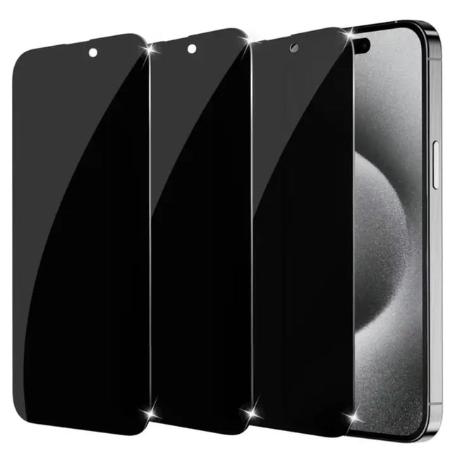 iPhone 16 Pro Max Privacy Tempered Glass Screen Protector 3-Pack.