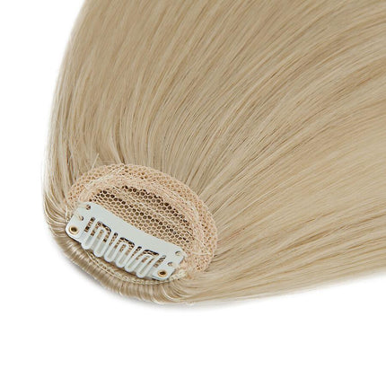 Clip In Hair Bangs Extensions French Bangs 28cm Blonde Bleachblonde Hair Pieces.