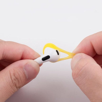 3 sets of earplugs for Airpods Pods 3 silicone ear caps Bluetooth compatible headphones Earplugs Ear cushions Ultra-thin anti-slip Blue red yellow Blue red yellow.