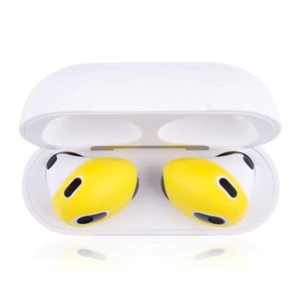 3 sets of earplugs for Airpods Pods 3 silicone ear caps Bluetooth compatible headphones Earplugs Ear cushions Ultra-thin anti-slip Blue red yellow Blue red yellow.
