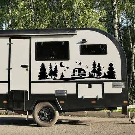 Tree Forest Vinyl Body Decal Sticker for SUV RV Van Caravan Off.