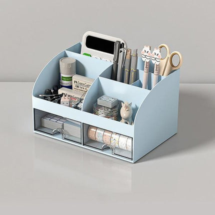 Desktop Storage Box White/Blue/Pink Paper Boxes Type Other Blue.