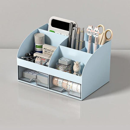 Desktop Storage Box White/Blue/Pink Paper Boxes Type Other Blue.