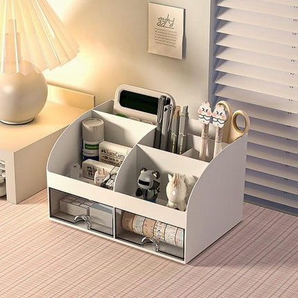 Desktop Storage Box White/Blue/Pink Paper Boxes Type Other Blue.