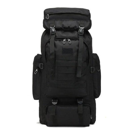 80L Military Tactical Backpack Waterproof Fishing Bag Multifunctional Bag for Adults Outdoor Sports Climbing Camping Black.