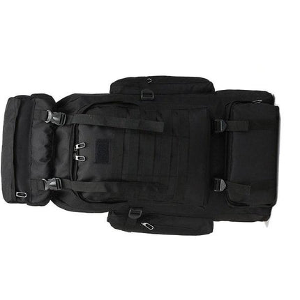 80L Military Tactical Backpack Waterproof Fishing Bag Multifunctional Bag for Adults Outdoor Sports Climbing Camping Black.