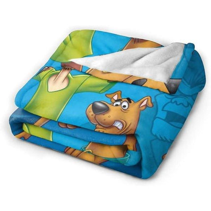 S-coo-by-doo Soft Fleece Blankets for Sofa, Bed, Couch Luxurious Warm Blanket for All Seasons for Teens -x187 50x40in 125x100cm.