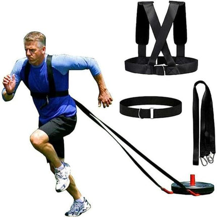 Sled Harness Tire Pull Harness Fitness Resistance Training Workout.