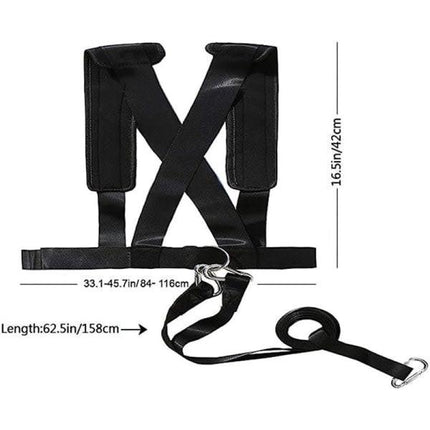 Sled Harness Tire Pull Harness Fitness Resistance Training Workout.